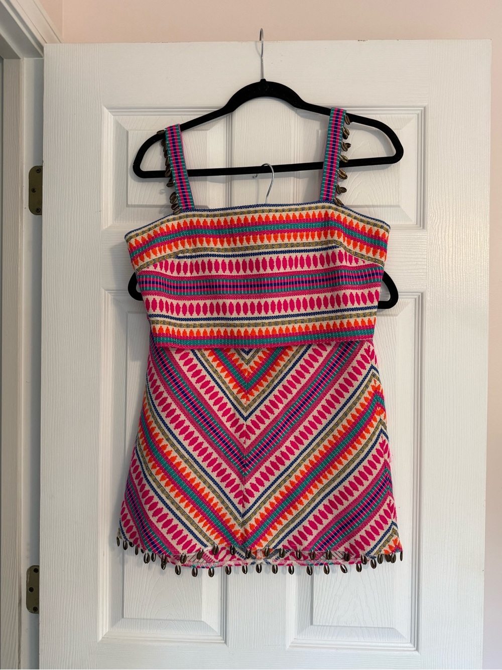 SAYLOR Multicolor Embroidered Strappy Summer Top